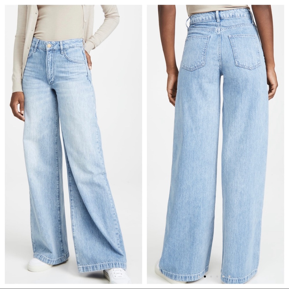 #50 Boho Wide Leg 5 Pocket Best Fitting Jeans - Picture 2 of 6